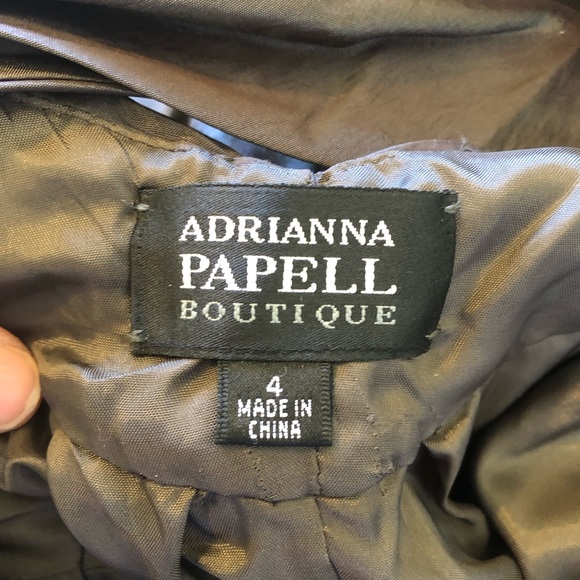 Adrianna Papell Rosette Halter Formal Dress Sz 4 - Picture 4 of 5